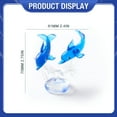 thumbnail image 6 of BPPEG Blue Crystal Glass Dolphins Figurines Collectibles,Miniature Handmade Sea Animal Sculpture Statue,Birthday for Women Men Kids,Home Office Desk Decorations, 6 of 7
