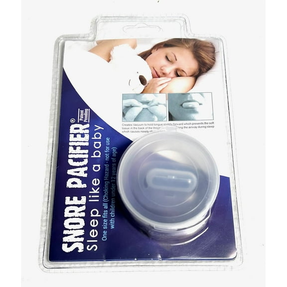 Snore Pacifier Tongue Retention Breathing Night Sleep Aid TSD Contoured One Size Fits All