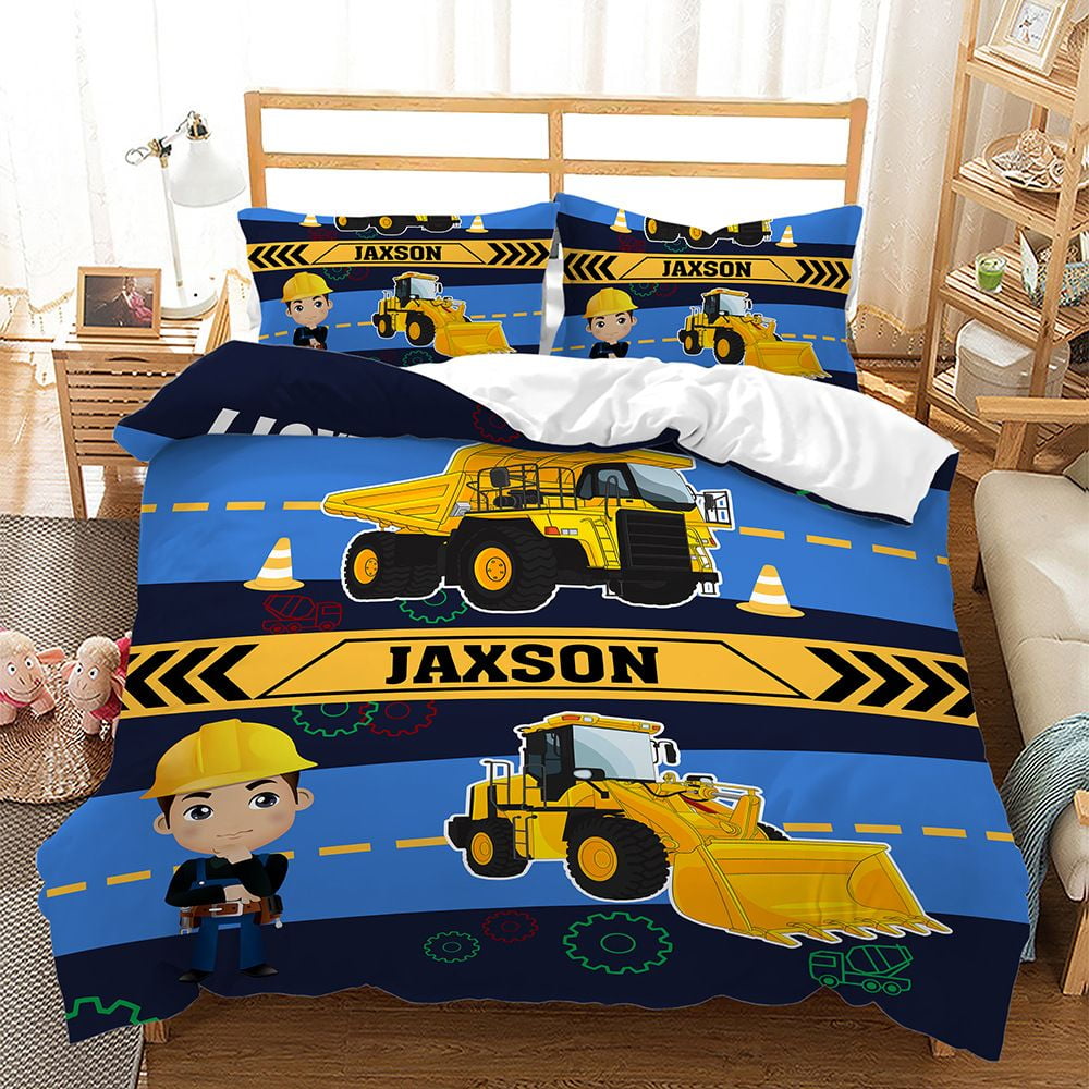 3D Automobile Race Car Print King Queen Racing Racecar Duvet Cover Set