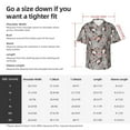 thumbnail image 4 of Picia Halloween Gnome Gentle Cotton Regular Fit Short Sleeve Casual Hawaiian Shirt for Men-XX-Large, 4 of 9