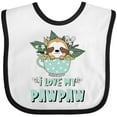 thumbnail image 3 of Inktastic Teacup Raccoon I Love My Pawpaw Boys or Girls Baby Bib, 3 of 4
