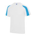 thumbnail image 1 of Just Cool Mens Contrast Cool Sports Plain T-Shirt, 1 of 2