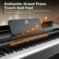 thumbnail image 3 of Mustar Black 88 Keys Full Size Weighted Hammer Action Electronic Digital Piano Keyboard with LED Display, 80 Demo Songs, 680 Tones, 600 Rhythms, 3 Pedal, 3 of 9