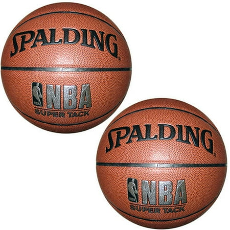 Spalding NBA SUPER TACK Basketball, Official Size 29.5" - 2 Pack