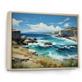 thumbnail image 2 of Designart "Rocky Beach Serenity Spain Azure Coastline II" Nautical & Beach Floater Framed Canvas Print, 2 of 7