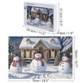 thumbnail image 2 of Christmas Snowman Holiday,Christmas Festival 1000 Piece Jigsaw Puzzle for Adults Challenging Puzzle Perfect for Game Nights - A001, 2 of 8