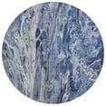 thumbnail image 2 of Addison Rugs Chantille Indoor/Outdoor Contemporary Abstract Blue Washable Round Rug, 8' x 8', 2 of 6