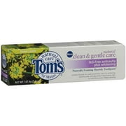 Tom's Natural Care: Naturally Foaming Fluoride Toothpaste Sls-Free Anticavity Plus Whitening, 5.2 oz