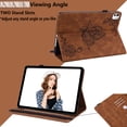 thumbnail image 3 of GSFY Case for 2024 iPad Pro 11 Inch M4 (5th Generation), PU Leather Multi-Angle Folio Stand Cover w/Pencil Holder & Card Pockets for iPad Pro 11'' 5th Gen, Butterfly-Brown, 3 of 7