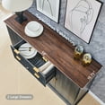 thumbnail image 3 of SinCiDo Farmhouse Fluted Buffet Cabinet with Storage, Kitchen Sideboard Cabinet with Adjustable Shelves for Dining Room, 3 of 6