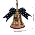 thumbnail image 4 of 250th Anniversary Bell Ornament, Clock-Accented Design Patriotic Hanging Festive Holiday Decor Unique Collectible for History Enthusiasts, 4 of 6