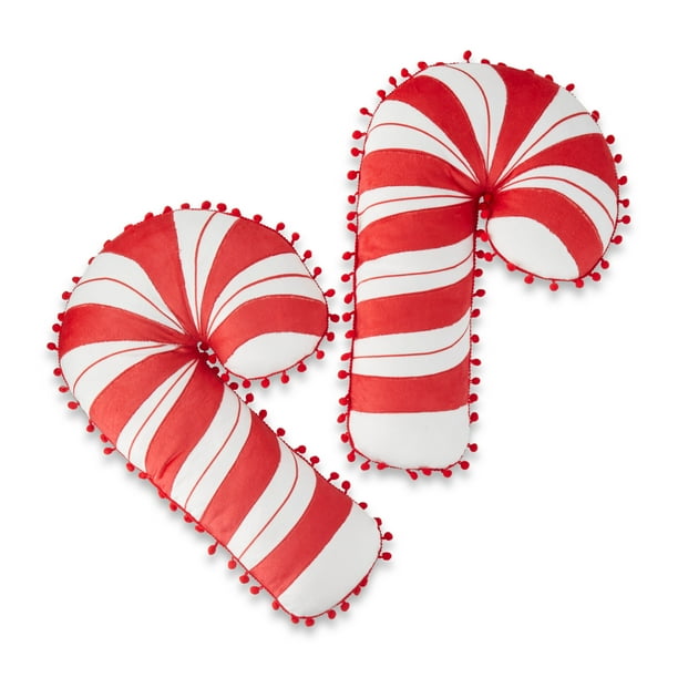 Holiday Time Christmas 15 inch Red and White Candy Cane Decorative
