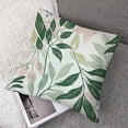 thumbnail image 7 of Ullo0ord Leaf Pillow Covers Summer Tropical Leaves Throw Pillows Cover Modern Outdoor Square Pillow Case for Home Couch Bed Sofa Patio, 7 of 7