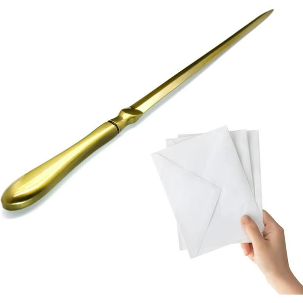 Golden Letter Opener, Envelope Opener Knife Metal Letter Opening Knife