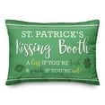 thumbnail image 2 of Creative Products St. Patrick's Day Kissing Booth 14x20 Spun Poly Pillow, 2 of 3