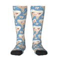thumbnail image 2 of Picia Women Crew Soft Moisture-wicking Socks Funny Cute Healthy Teeth Pattern Design Cotton Socks, One Size fit All, 2 of 9