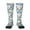 2 Black-2, variant on Funny Cute Healthy Teeth print thigh-high socks, crafted for both men and women with a stretchy, high-opaque design perfect for daily wear