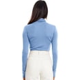thumbnail image 3 of GHSDFBB Chandails à Col Roulé Simulé pour Femmes Manches Longues Mode Automne Basique Ajusté sous-Vêtements Thermiques Doux, 3 of 4