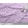 thumbnail image 3 of Soimoi Polyester Crepe Fabric Leaves & Rose Flower Print Fabric by The Yard 52 Inch Wide, 3 of 3