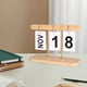 thumbnail image 4 of Calendario de escritorio reutilizable, de pie, perpetuo, para casa de campo. Madera, 4 of 7