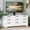 White, variant on 9 Drawer Dresser TV Stand with Mount for 32-85 in TVs, Modern Entertainment Center with Drawers, Media Console Table for Bedroom Living Room