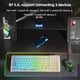 thumbnail image 5 of Teclado de 99 teclas retroiluminación RGB transparente para PC portátil (blanco transparente), 5 of 6