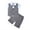 Grey, variant on Dress Suit Collared Dress Shirt Vest Pants First Birthday Boy Outfit Baby Outfits Boy 6-12 Months