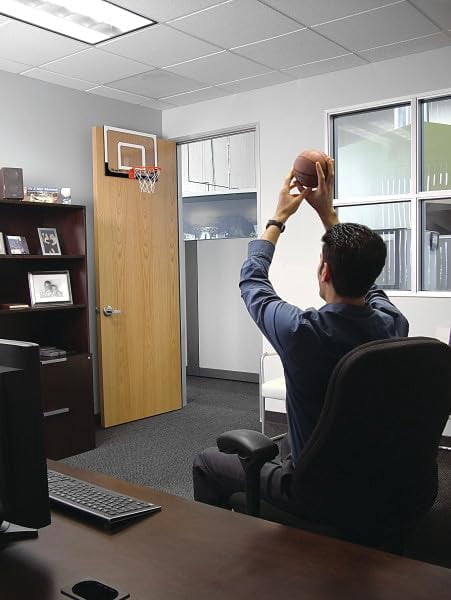 Pro Mini Indoor Basketball Hoop - Over The Door – Portable - Great For Home, Dorms, Offices, and Gifts