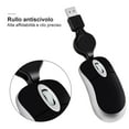thumbnail image 2 of USB 2.4G Mini Retractable Optical Mouse Cute Mini Wired Mouse Retractable Cable Ergonomic Office Computer PC Notebook Gaming Mouse(Black), 2 of 9