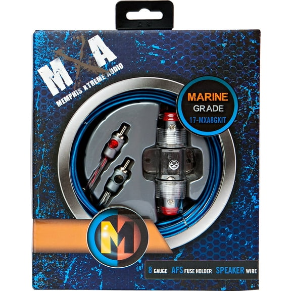 Memphis Audio MXA8GKIT 8AWG Power Kit for UTV ATV Including Speaker Wire
