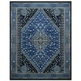 thumbnail image 3 of Gabriella Medallion Blue, Brown, Beige and Ivory Viscose Area Rug 5x8 69657, 3 of 9