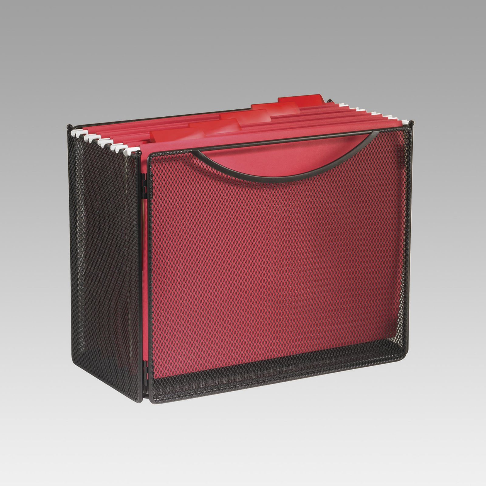 Safco Desktop File Storage Box Steel Mesh 121/2w x 7d x 10h 2169BL