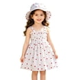 thumbnail image 2 of Busydd 3 Months-3 Years Baby Girl Dress with Hat Fashion Floral Print Sleeveless Sundress Casual Summer Cute Girls Dresses 6-9 Months, 2 of 9
