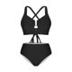 thumbnail image 5 of Conjunto de bikini tankini de color liso para mujer con parte superior y braguita de corte alto. Traje de baño de dos piezas para mujer. Trajes de baño tankini para mujer. Trajes de baño de 2 piezas p, 5 of 9