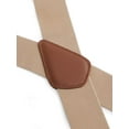 thumbnail image 5 of HBlife Men's X-Back 2 Inches Wide Heavy Duty Clips Adjustable Suspenders,Light Coffee, 5 of 7
