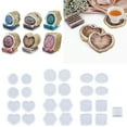 Silicone Coaster Mold Different Shapes Tray Mold Epoxy Resin Casting