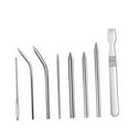 thumbnail image 4 of PAMINGONO 9 in 1 Braiding Tools Set with Weaving Needle Silver Metal Utensil for DIY Crafts, 4 of 8