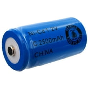 1.2V C 2500mAh NiCD Rechargeable Button Top Assembly Cell Battery
