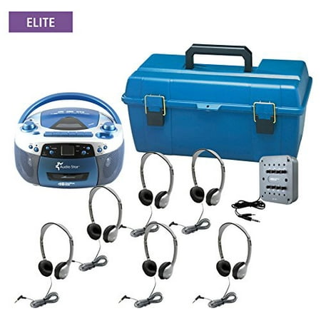 AudioStar ELITE - 6 Station Listening Center with Personal Leatherette