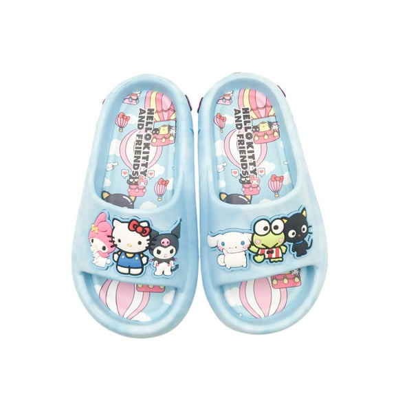 Hello Kitty Youth Girls Light Blue Cloud Comfort Slide