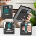 thumbnail image 3 of Stand Case for Kindle Paperwhite 12th Generation 2024 / Kindle Colorsoft Signature Edition with Hand Strap & Card Slot - 7" PU Leather Protective Folio Cover with Auto Wake/Sleep, Black, 3 of 9
