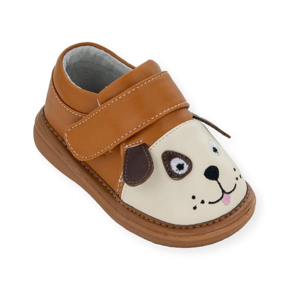 Wee Squeak Fetch the Dog Shoe Size: 3, Color: Brown