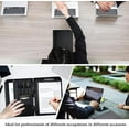 thumbnail image 7 of ProCase Portfolio Binder, Leather Padfolio File Folder Zipper Notepad Business Legal Document Holder with Tablet Sleeve, Phone Pouch, Card Organizer, Writing Pad -Black, 7 of 7