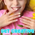 thumbnail image 3 of 7-Day Press On Nails Set | Assorted Colors Nail Accessories for Kids, 3 of 4