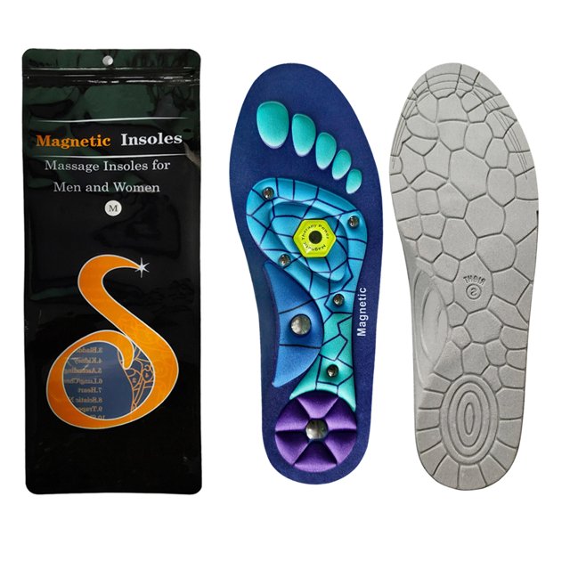 Men's and Women's Arch Support Acupressure Massage Insoles, Acupressure Massage Insoles Help Promote Blood Circulation and Relieve Fatigue in orthopedics, Work Massage Insoles 1 Pair NEW(size l)