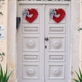 thumbnail image 3 of Gosuguu Valentines Day Heart Shaped Wreath, 16 Inch Valentines Wreaths for Front Door, Holiday Valentines Day Decorations for the Home Heart Red Decor Clearance, 3 of 7