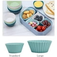 Silicone Baking Muffin Cups 12 Pack Reusable Cupcake Liners Cake