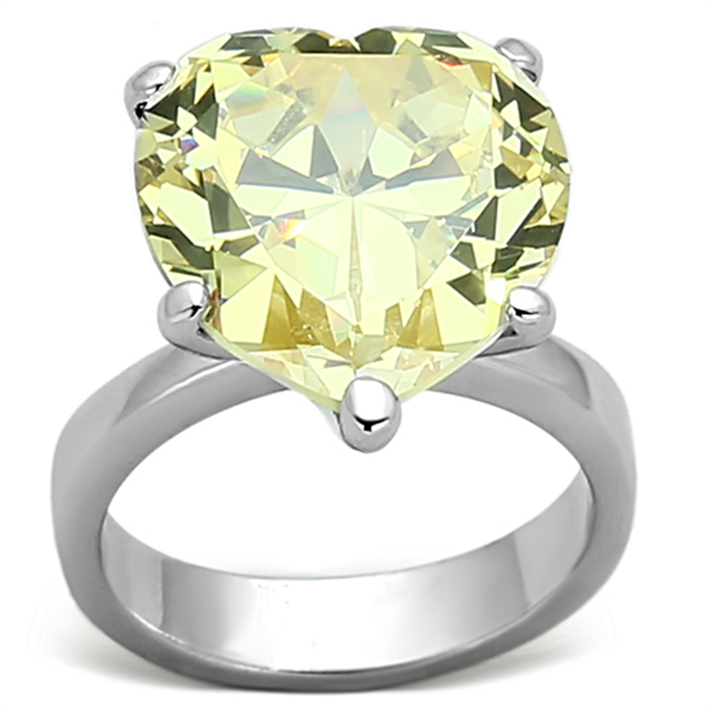 Los479-925 Sterling Silver Ring Rhodium Women Aaa Grade Cz Black Diamond A874-los479