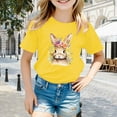 thumbnail image 2 of Tanghaowl Easter Shirts for Boys Girls Easter Children's Cute Rabbit Easter Egg Casual T Shirt 7-8 Girls Clothes, 2 of 4