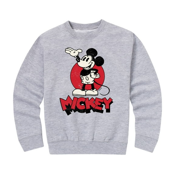 Mickey & Friends - Mickey Heritage - Toddler And Youth Crewneck Fleece Sweatshirt